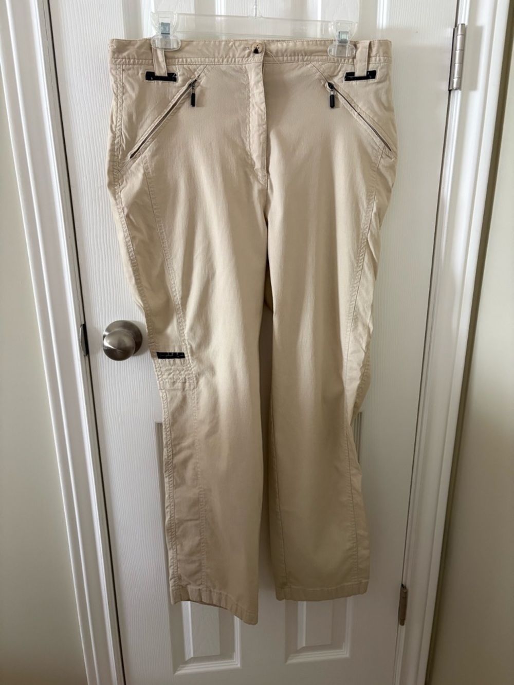 jamie sadock Khaki/Tan Golf Cargo Pants with Zip Pockets